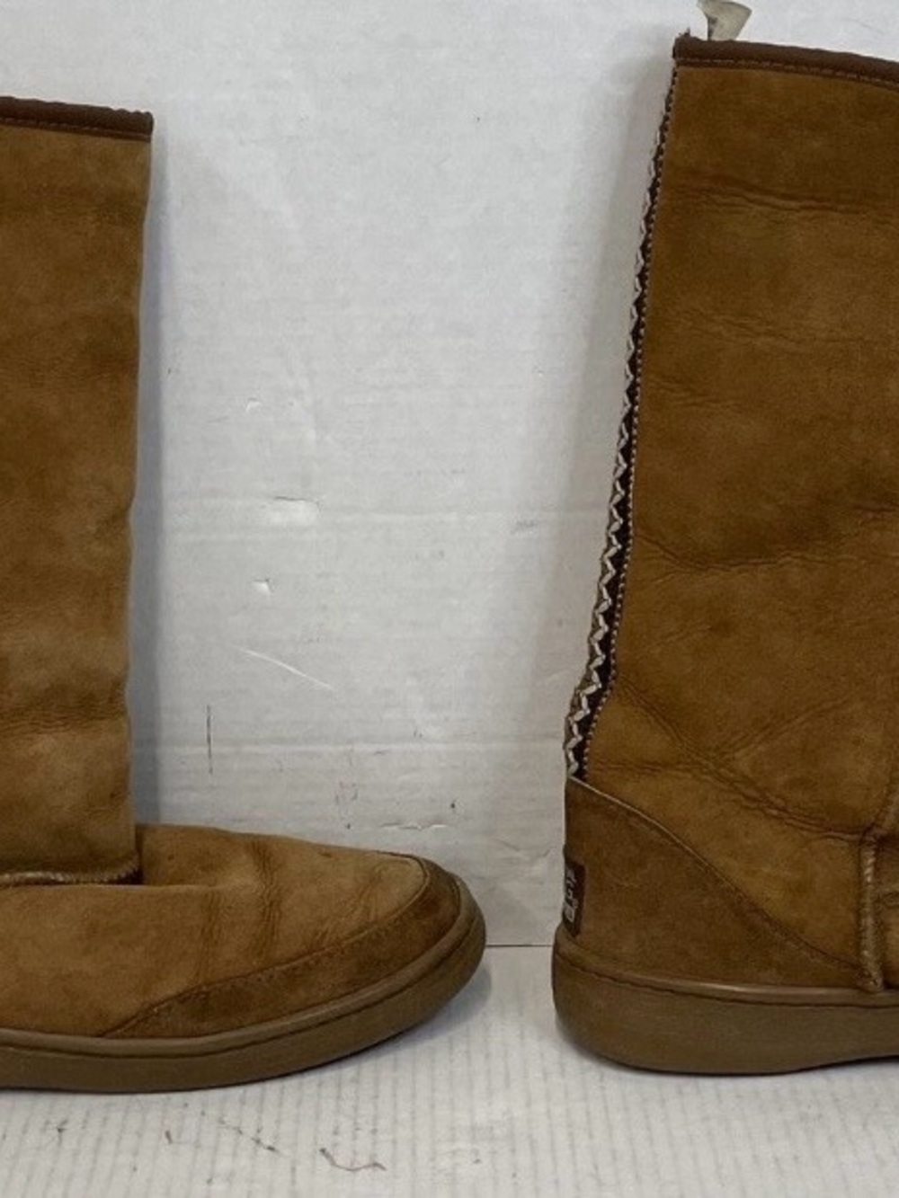 UGG Austrailia Original Tall Chestnut Suede Pull-On Boots #4023